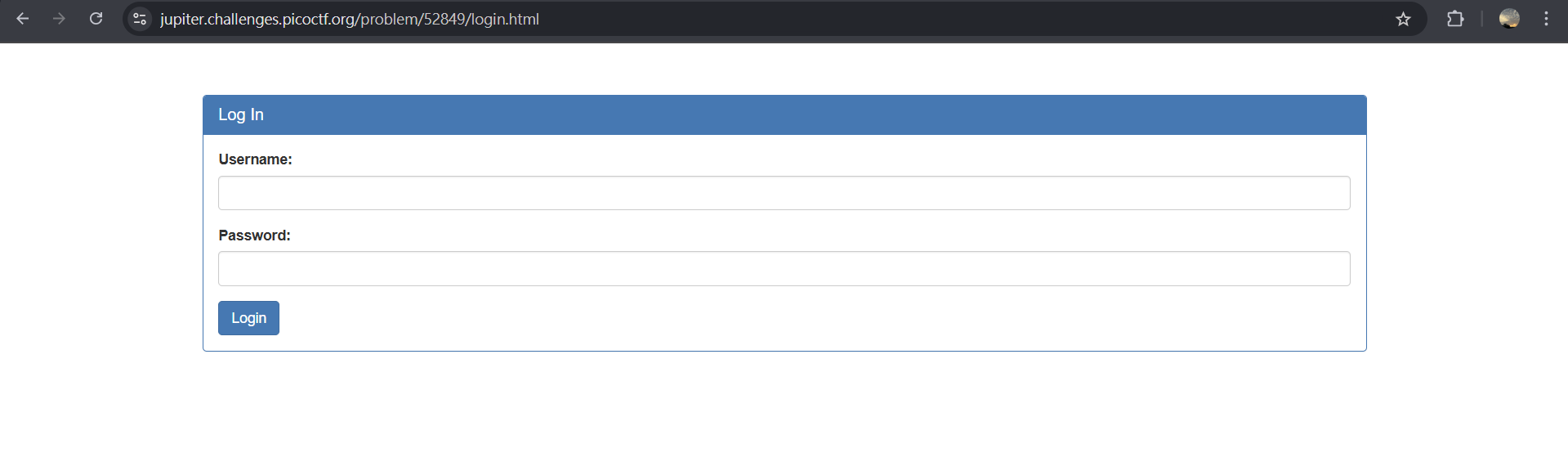 admin login